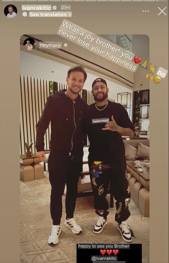 拉基蒂奇：内马尔让足球看起来像舞蹈，他是我最喜欢的球员